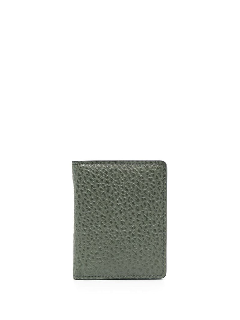 Green Four Stitch Keychain Wallet