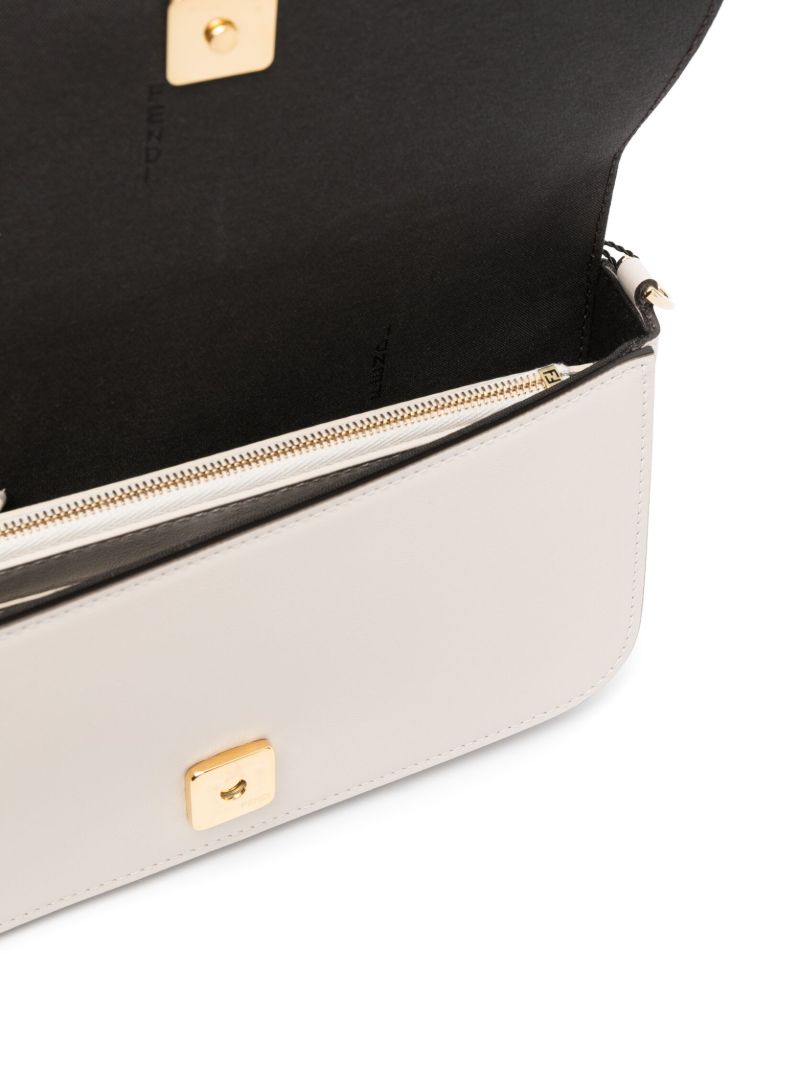 Neutral Fendigraphy Leather Cross Body Bag