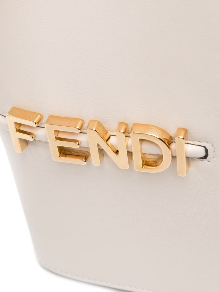 Neutral Fendigraphy Leather Cross Body Bag