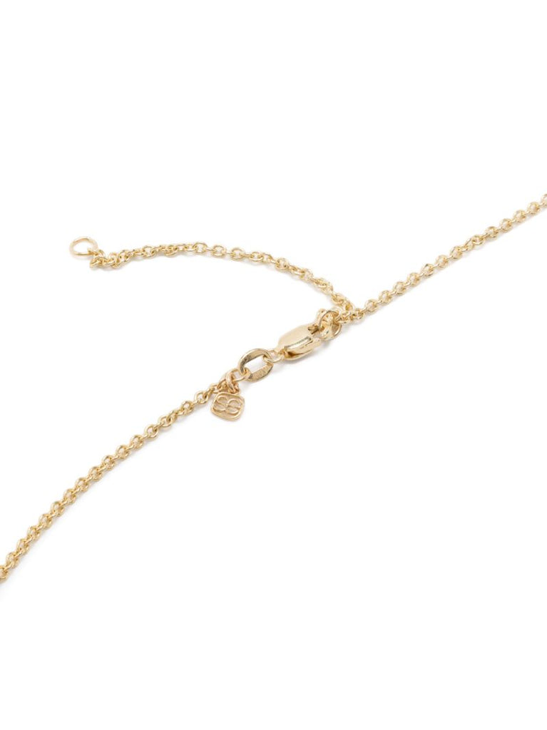 14k Yellow Gold Peace Heart Large Diamond Necklace