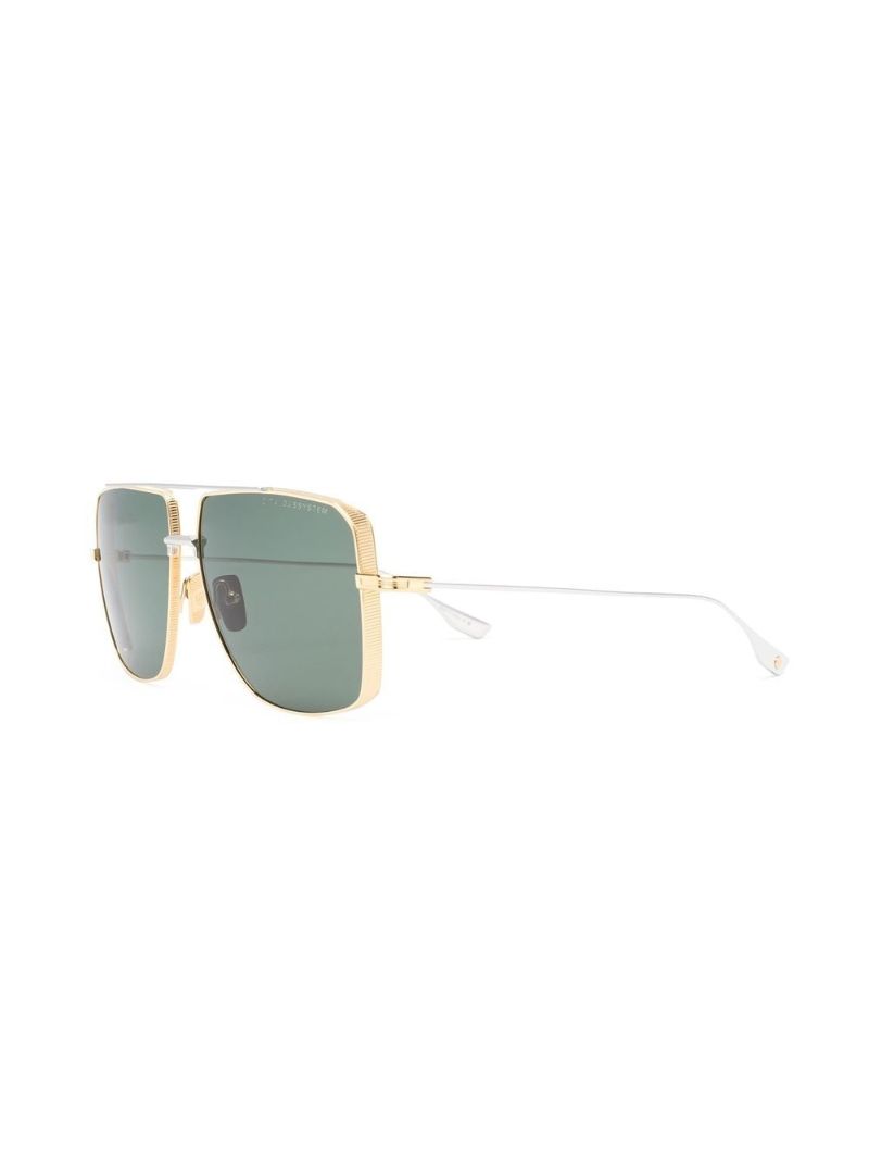 Green Dubsystem Oversized Sunglasses