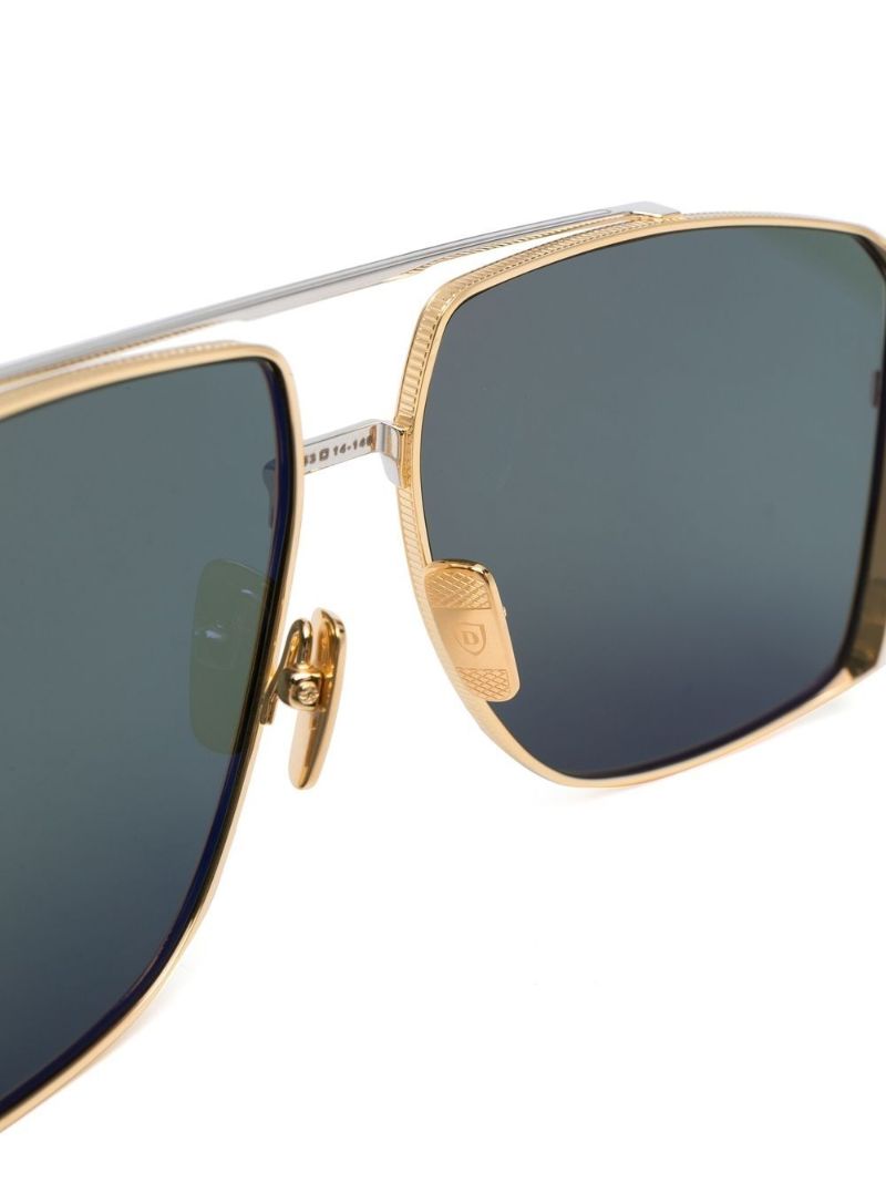 Green Dubsystem Oversized Sunglasses