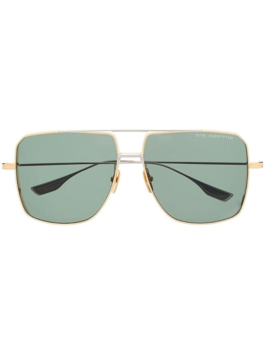 Green Dubsystem Oversized Sunglasses