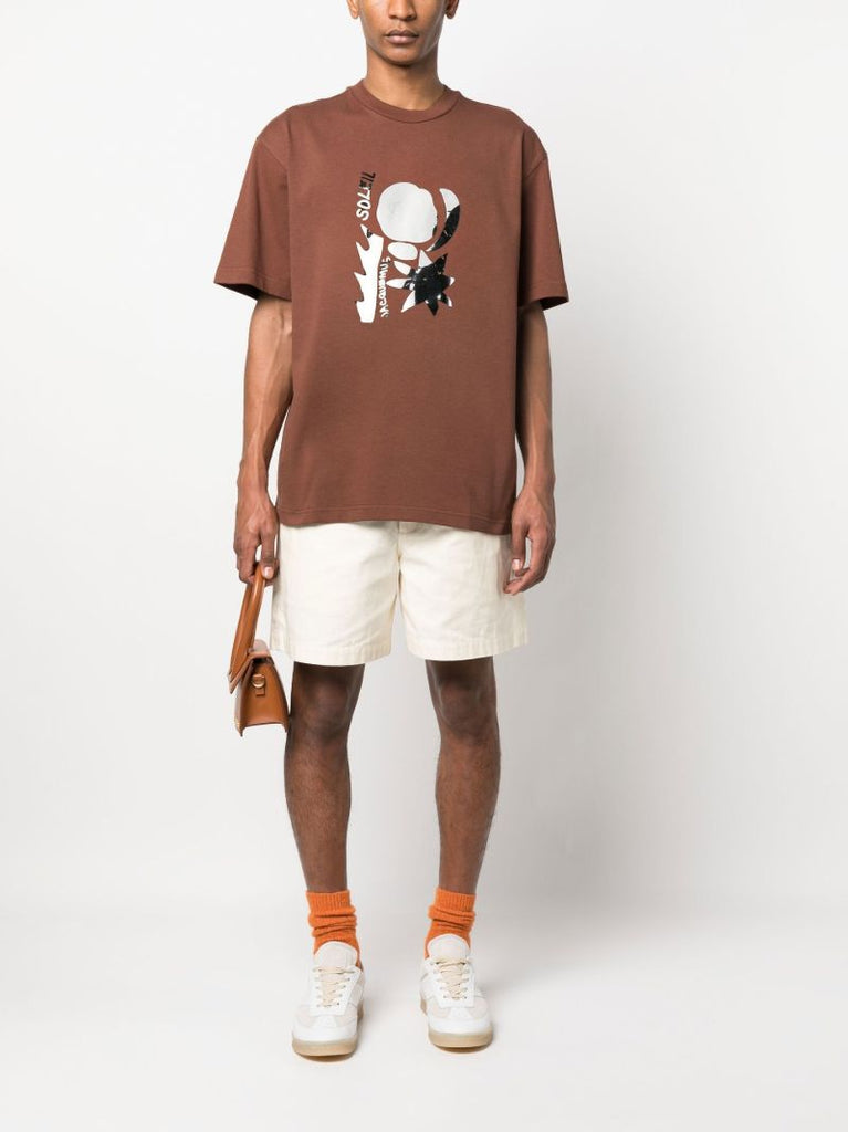 Brown Le T-shirt Prata Cotton Top