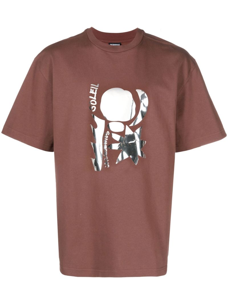 Brown Le T-shirt Prata Cotton Top