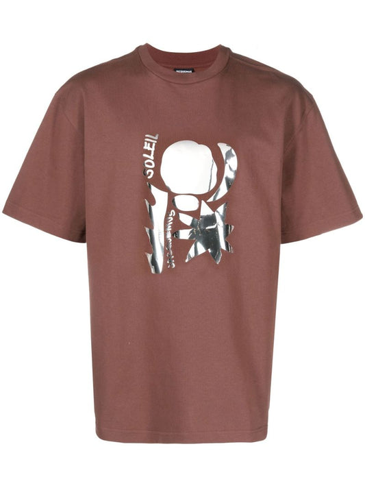Brown Le T-shirt Prata Cotton Top
