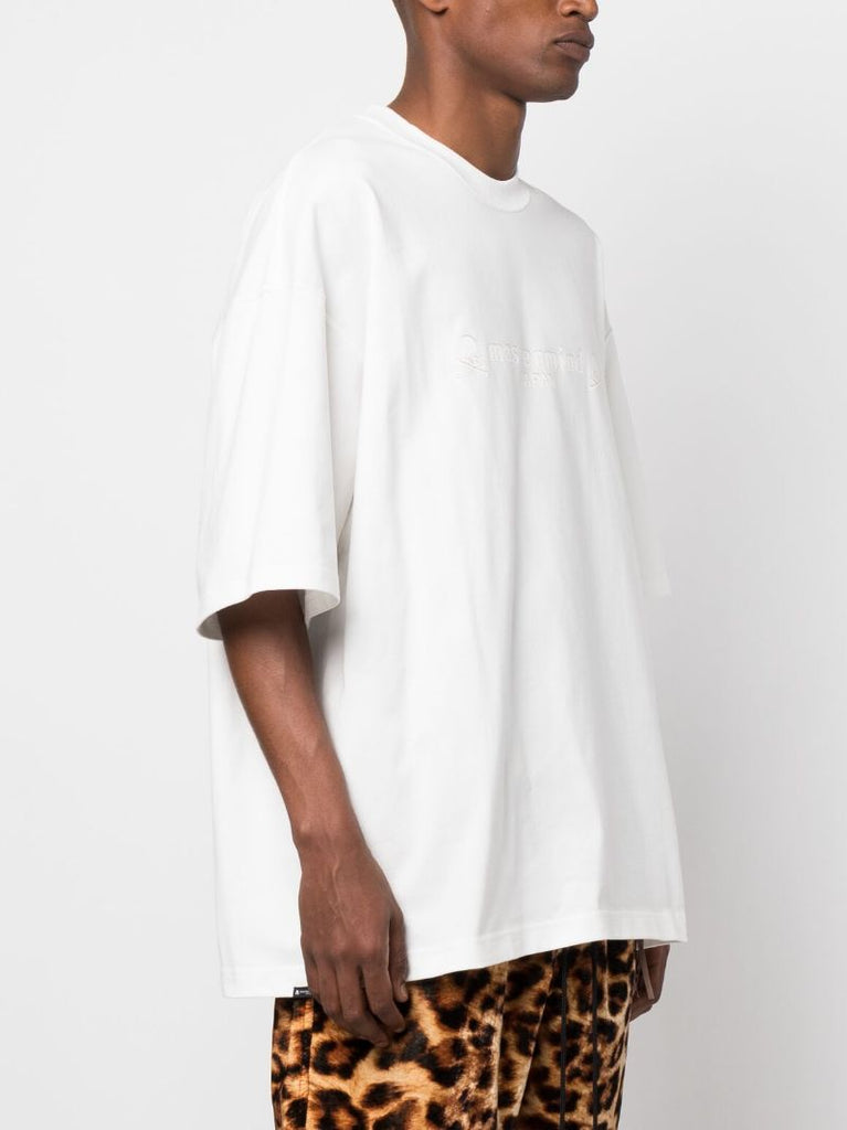 White Logo Print T-shirt