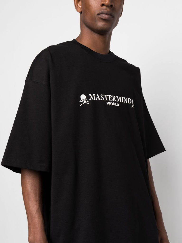 Black Logo Print T-shirt