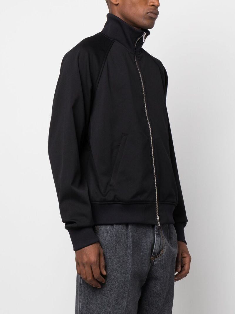 Black Skull Print Track Jacket