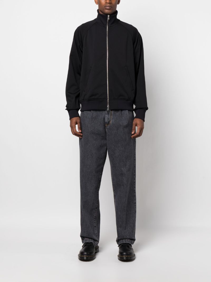 Black Skull Print Track Jacket