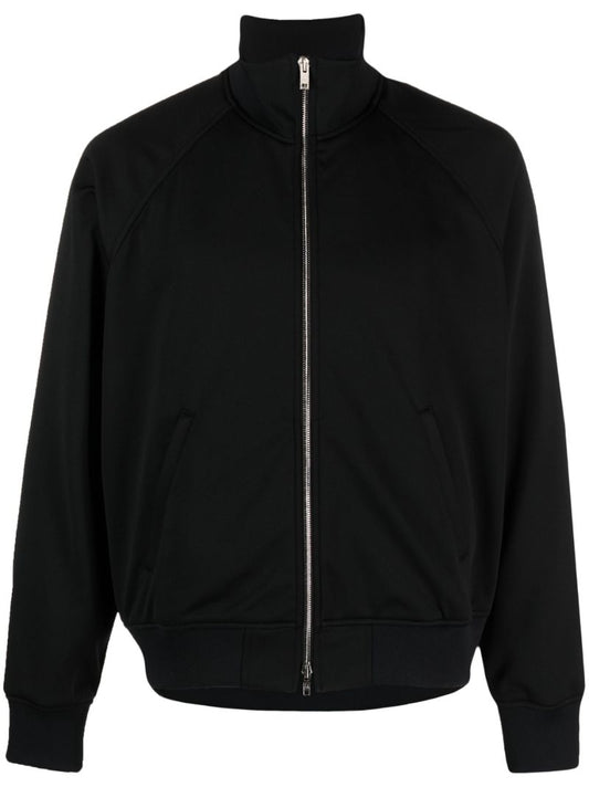Black Skull Print Track Jacket