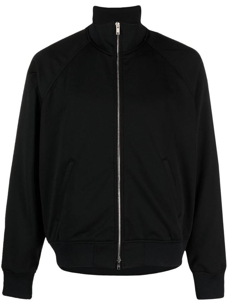 Black Skull Print Track Jacket