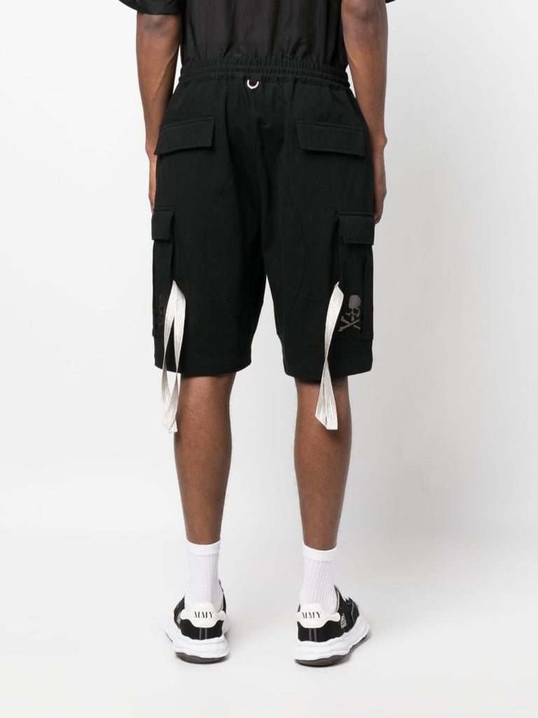 Black High Density Cargo Shorts
