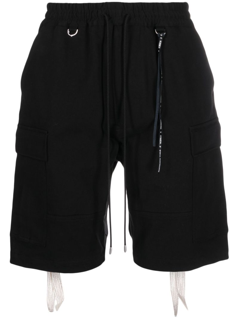 Black High Density Cargo Shorts