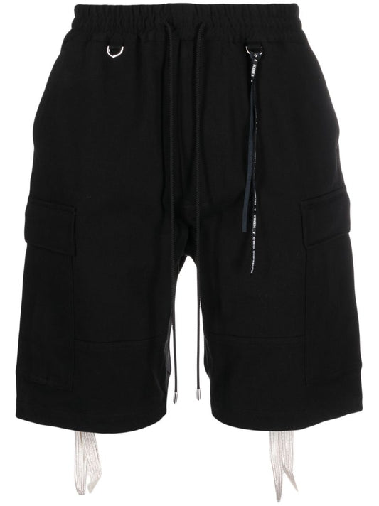 Black High Density Cargo Shorts