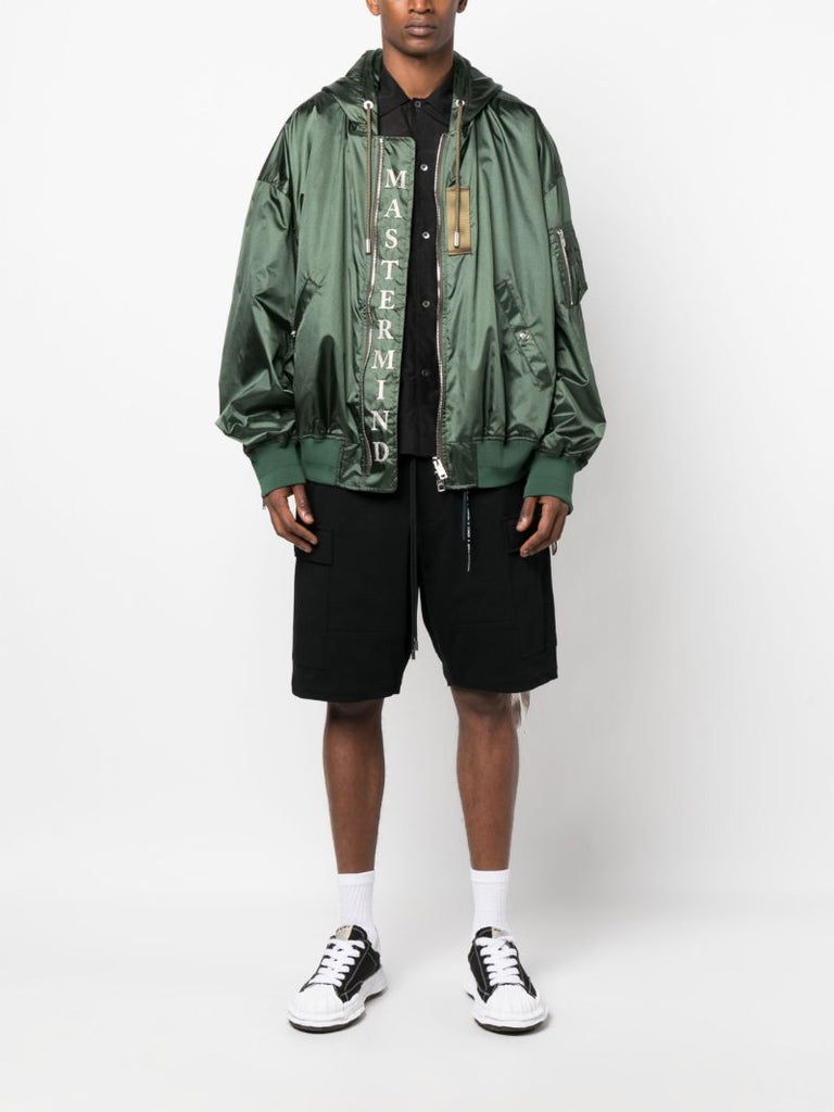 Black High Density Cargo Shorts