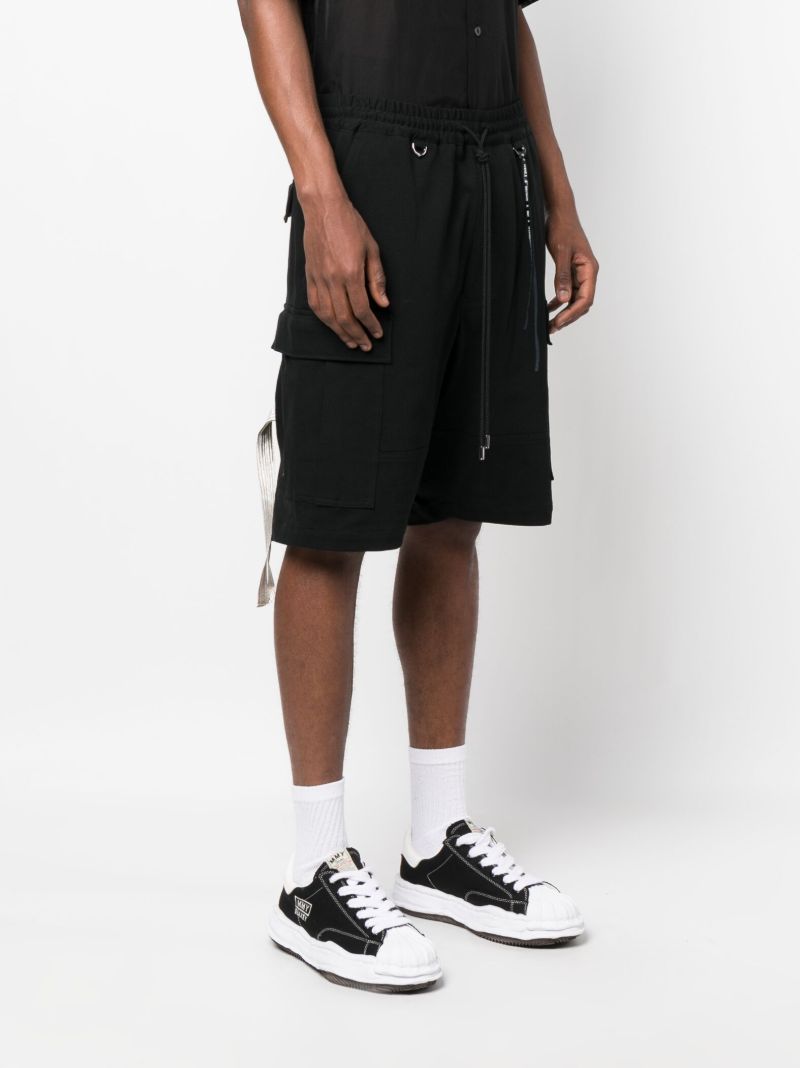 Black High Density Cargo Shorts