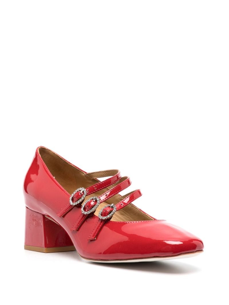 Red Mimi 50 Patent Leather Pumps
