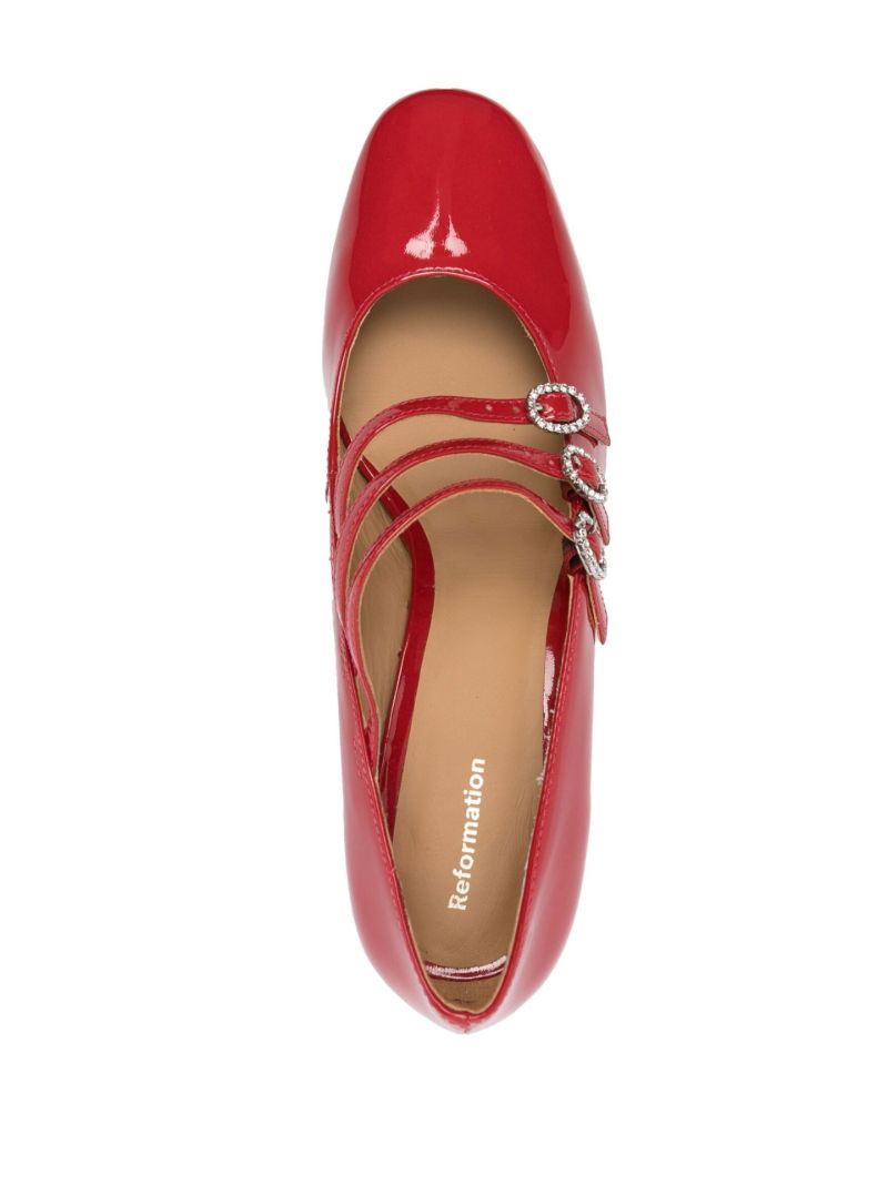 Red Mimi 50 Patent Leather Pumps