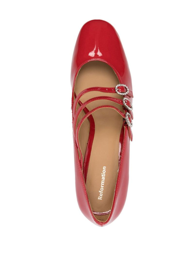 Red Mimi 50 Patent Leather Pumps