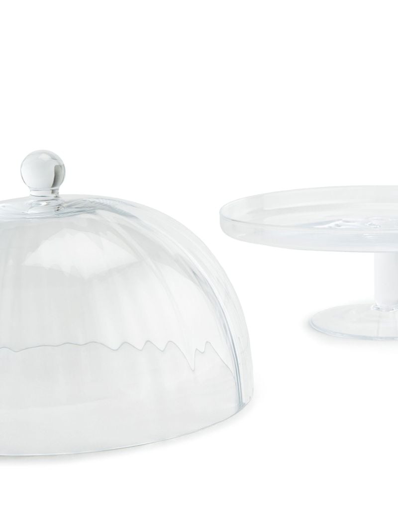 Clear Pembroke Large Glass Cake Stand