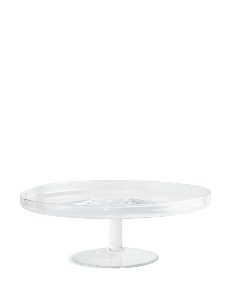 Clear Pembroke Large Glass Cake Stand