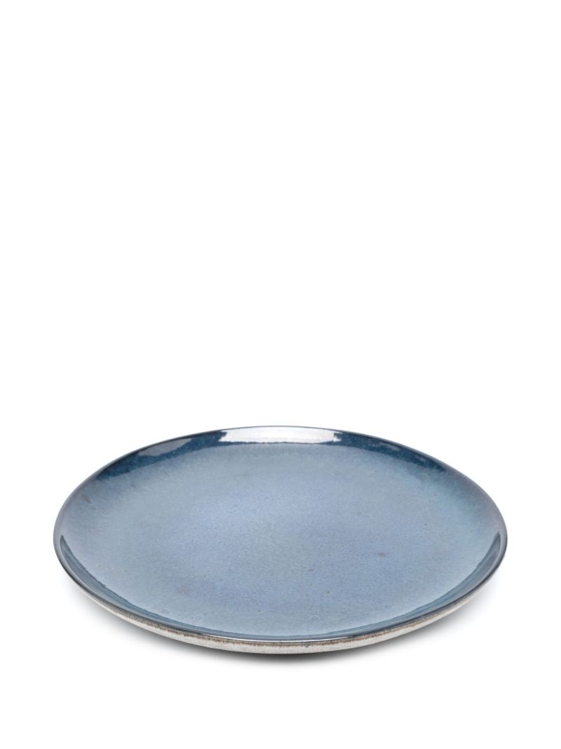 Blue Nero Stoneware Dinner Plate Set