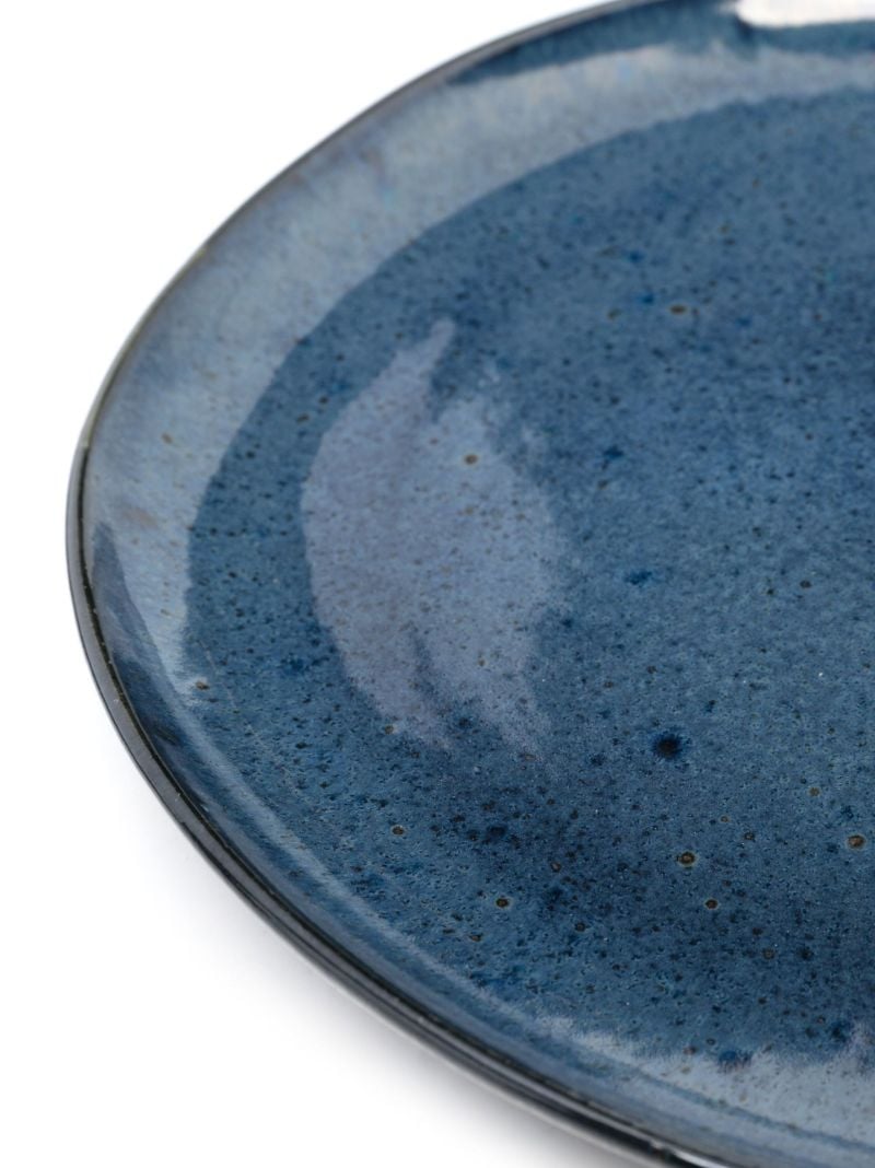 Blue Nero Stoneware Dinner Plate Set