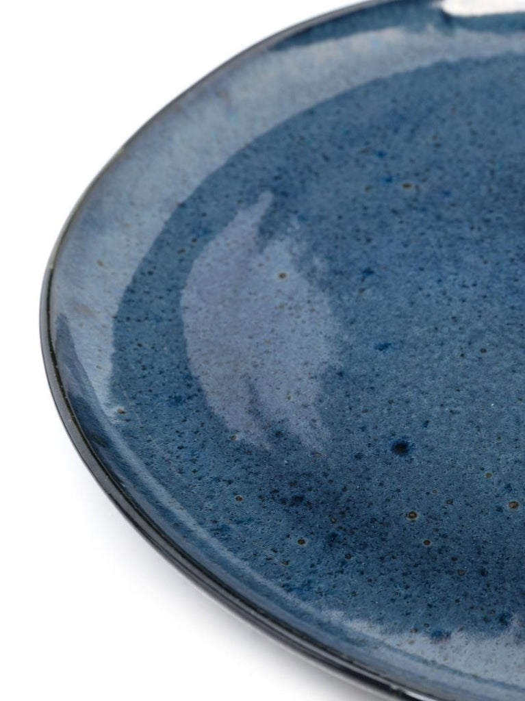 Blue Nero Stoneware Dinner Plate Set