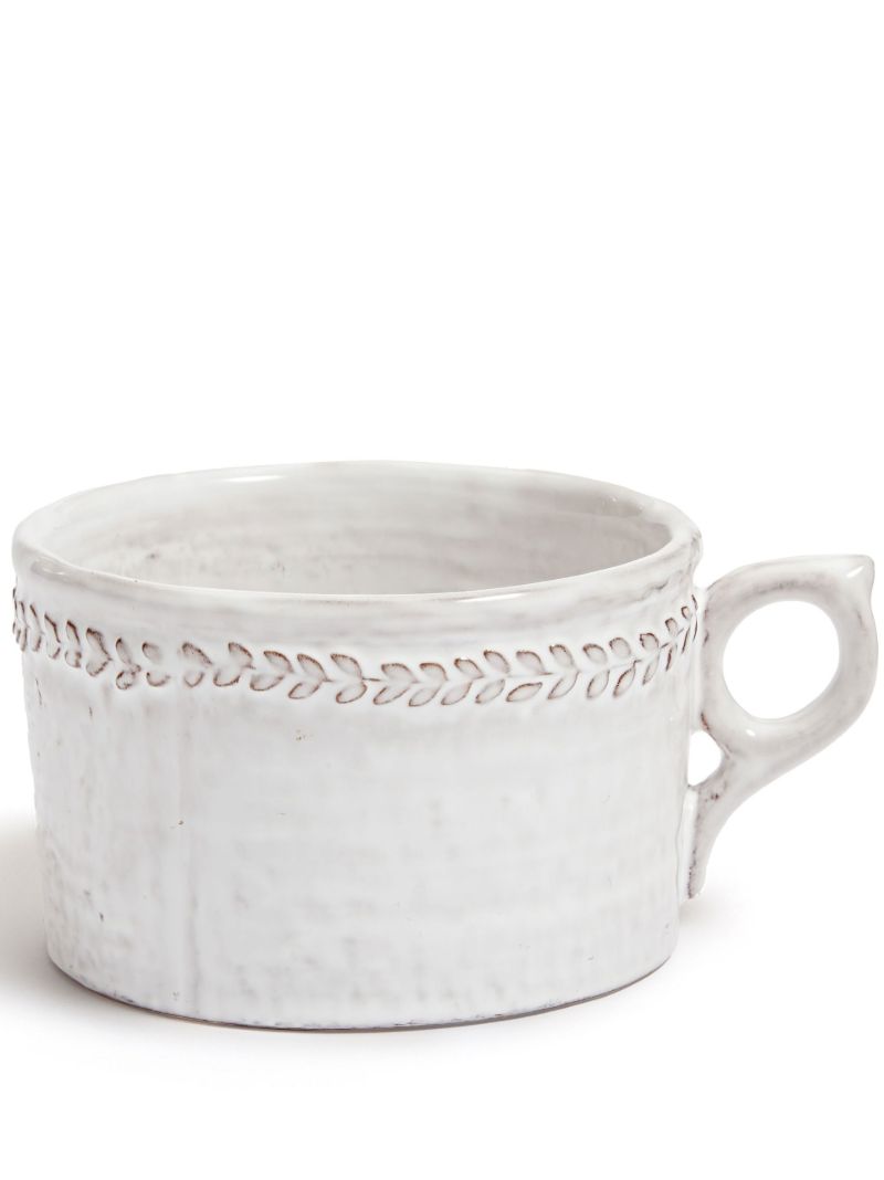 White Hillcrest Stoneware Mug Set