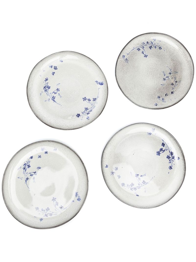 Grey Everly Stoneware Dinner Plate Set