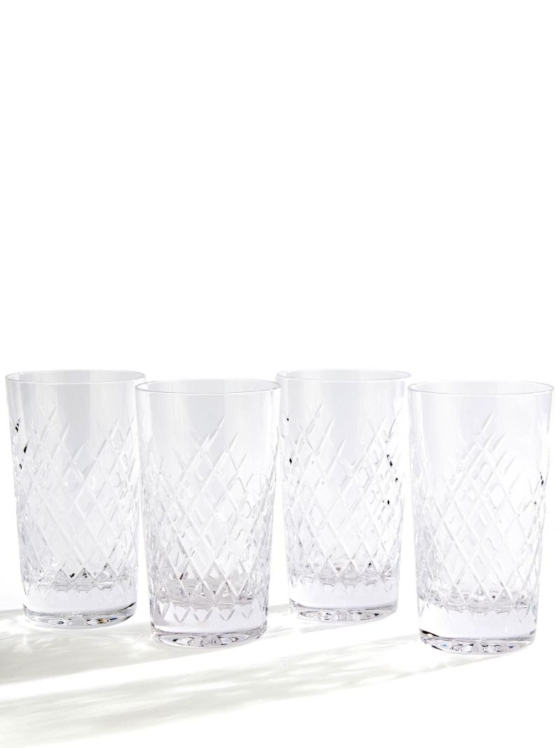 Clear Barwell Crystal Highball Glass Set