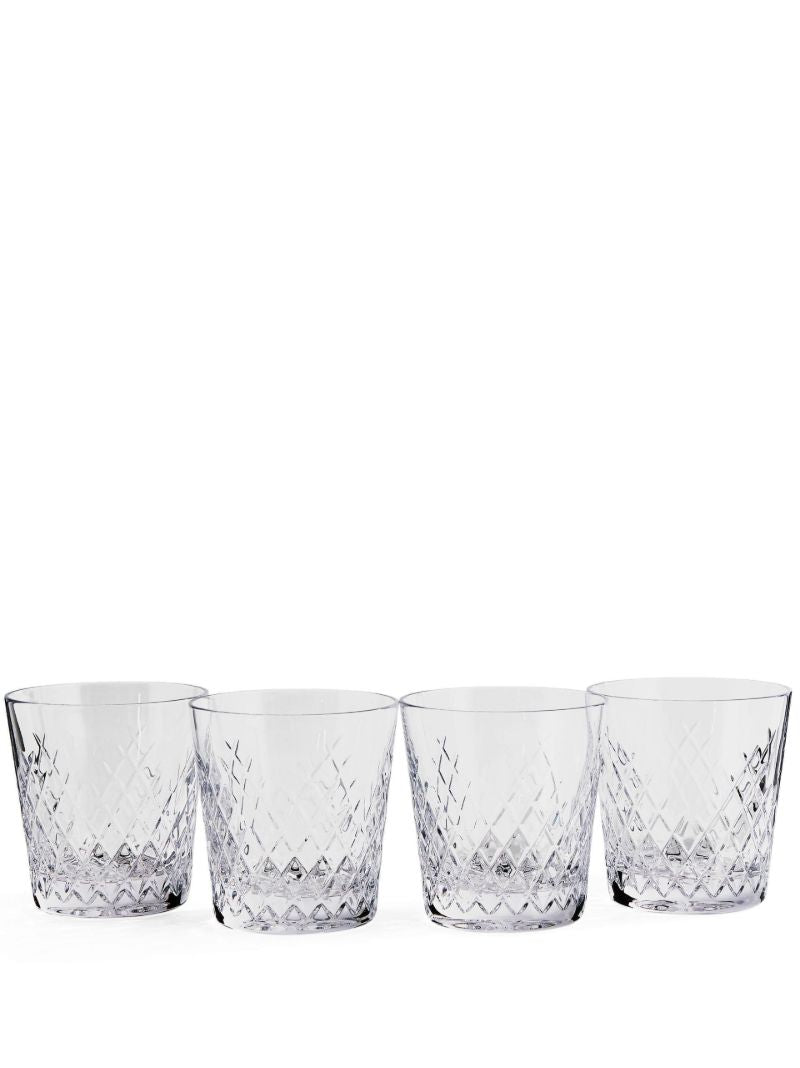 Clear Barwell Crystal Rock Glass Set