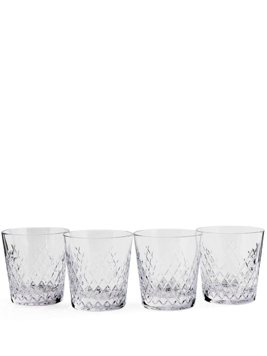 Clear Barwell Crystal Rock Glass Set