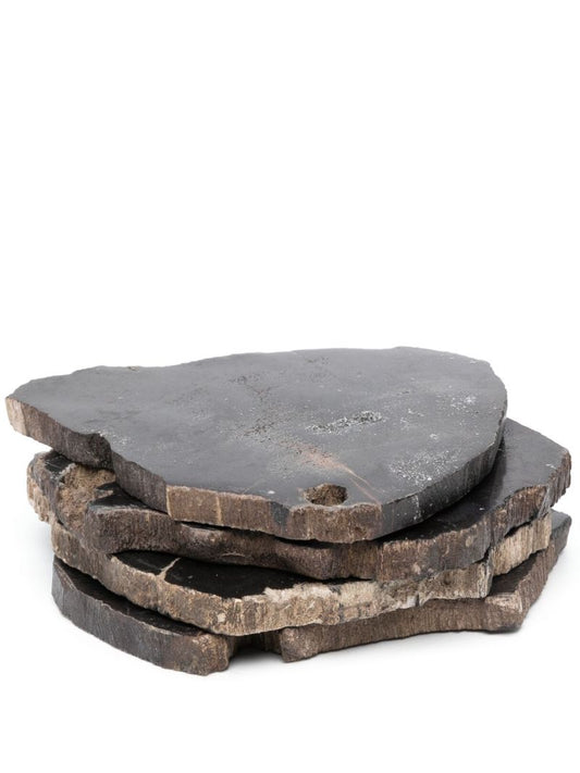 Black Balfern Wood Coaster Set