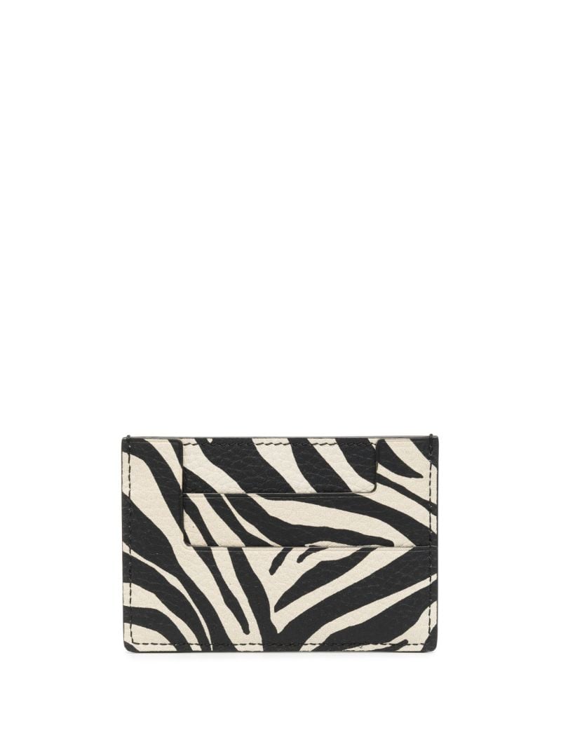 Beige Zebra Print Cardholder