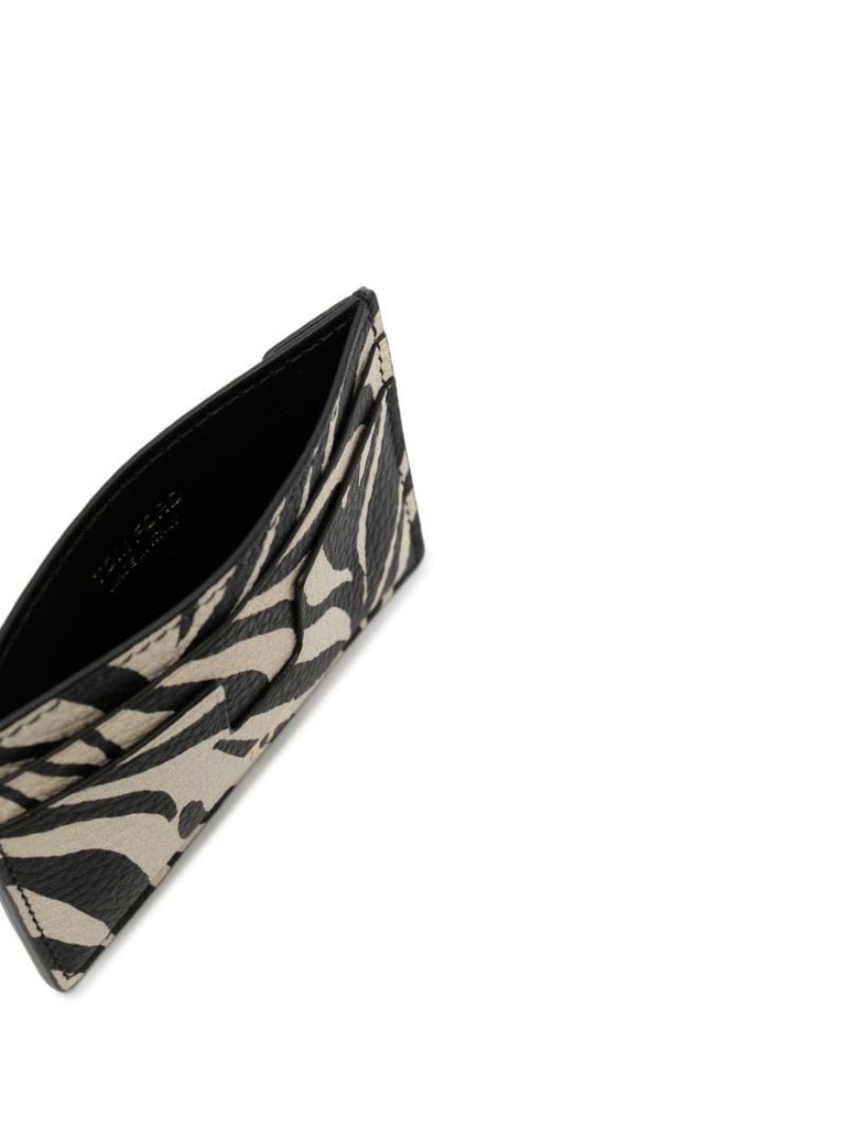 Beige Zebra Print Cardholder