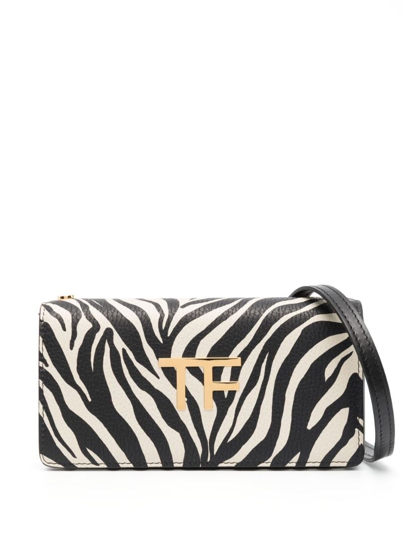 Black Zebra-print Cross-body Bag