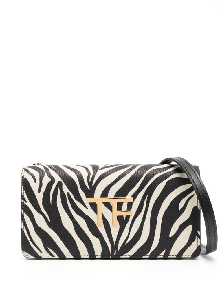 Black Zebra-print Cross-body Bag