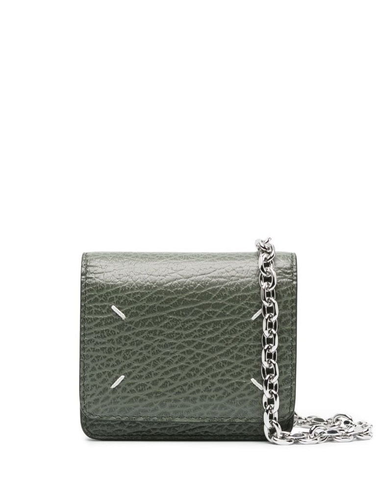 Green Four-stitch Chain Wallet