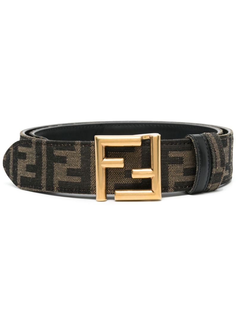 Neutral Ff Reversible Leather Belt