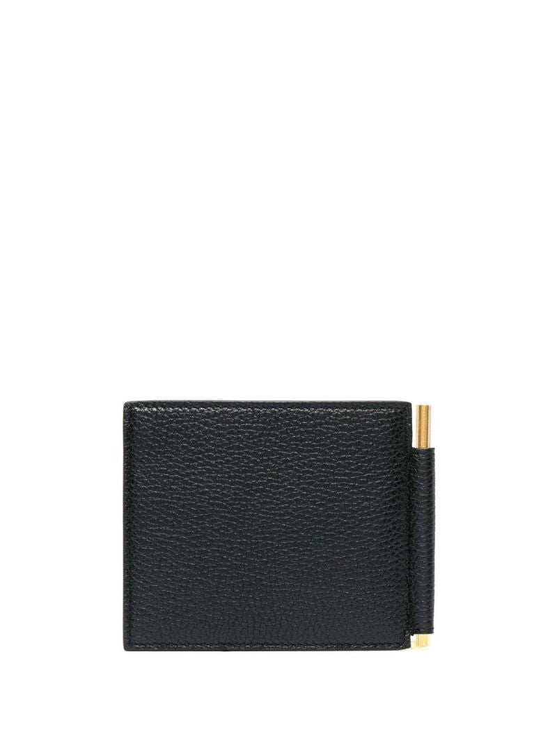 Black Money Clip Bi-fold Wallet