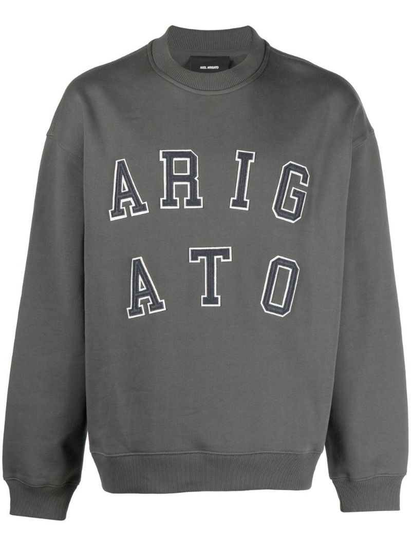 Grey Logo AppliquÃ_x0083_Â© Sweatshirt