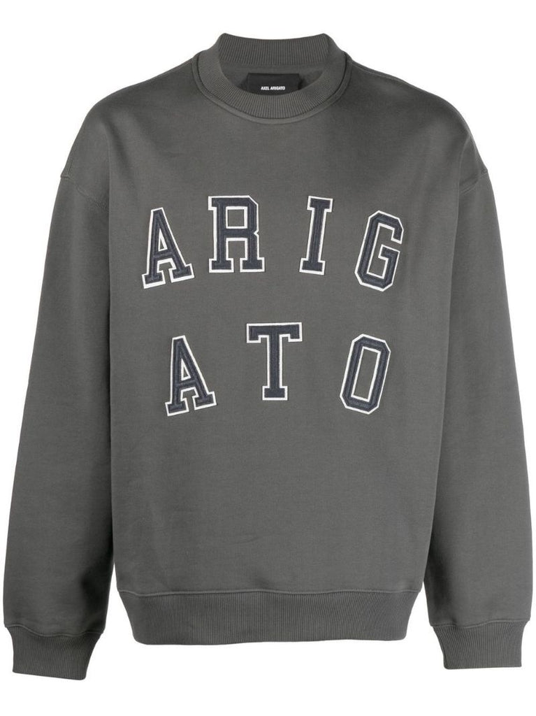 Grey Logo AppliquÃ_x0083_Â© Sweatshirt