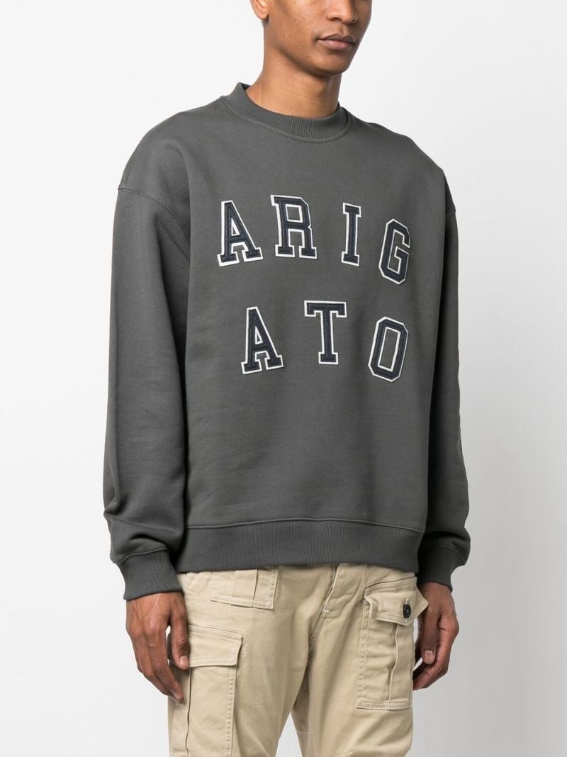 Grey Logo AppliquÃ_x0083_Â© Sweatshirt