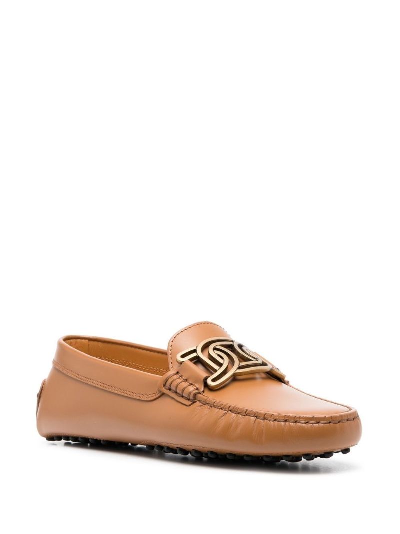 Brown Kate Gommino Leather Loafers