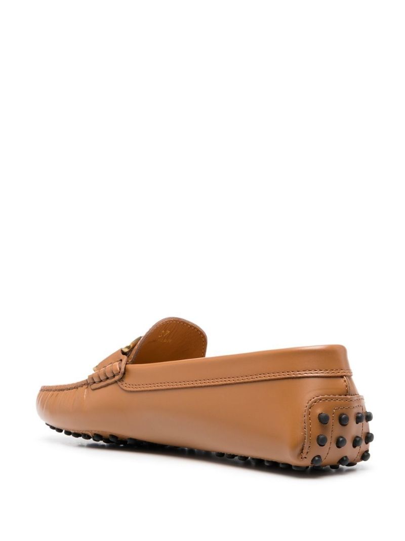 Brown Kate Gommino Leather Loafers