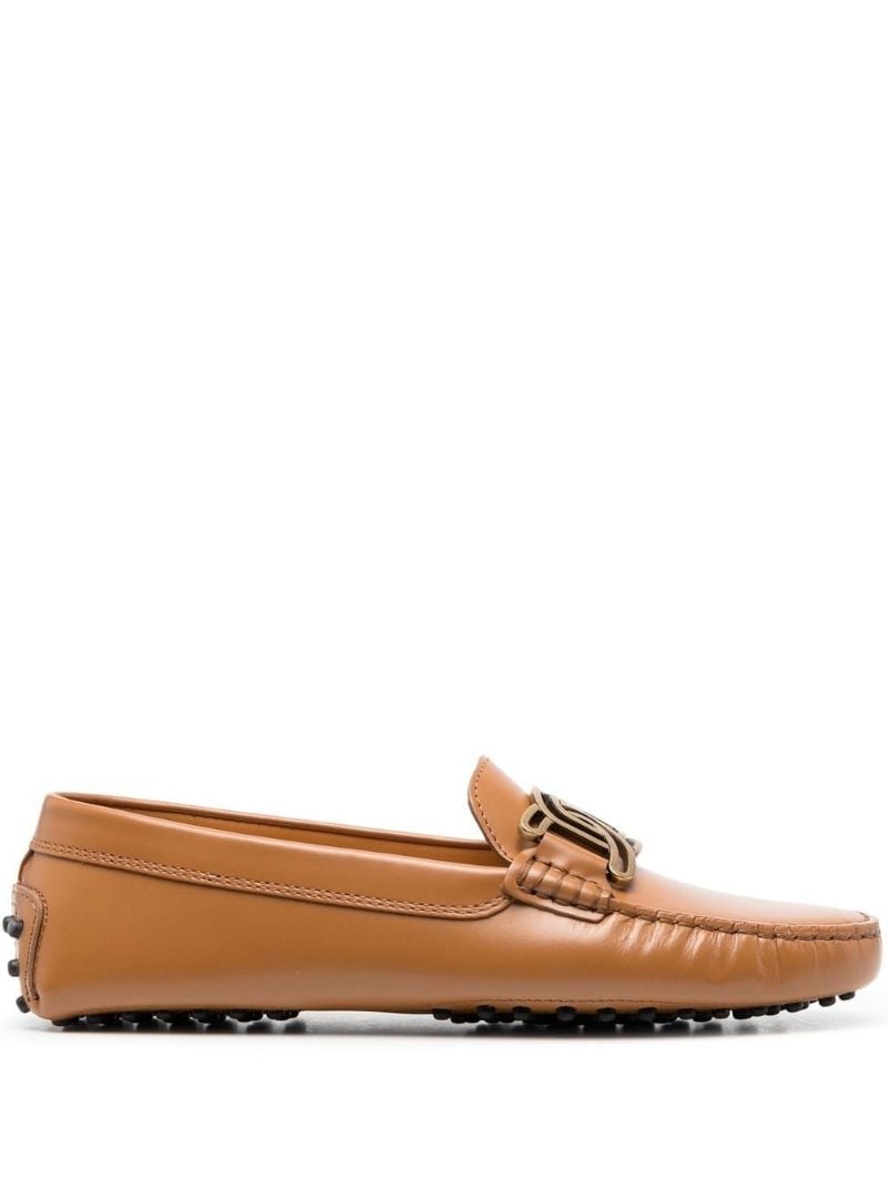 Brown Kate Gommino Leather Loafers