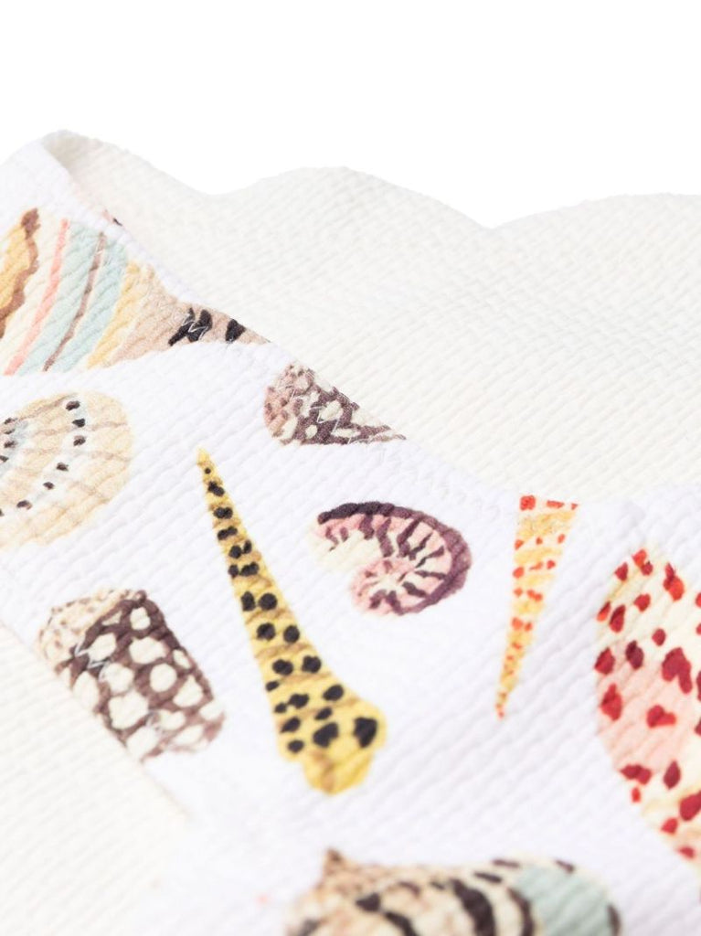 White Mott Printed Reversible Bikini Bottoms