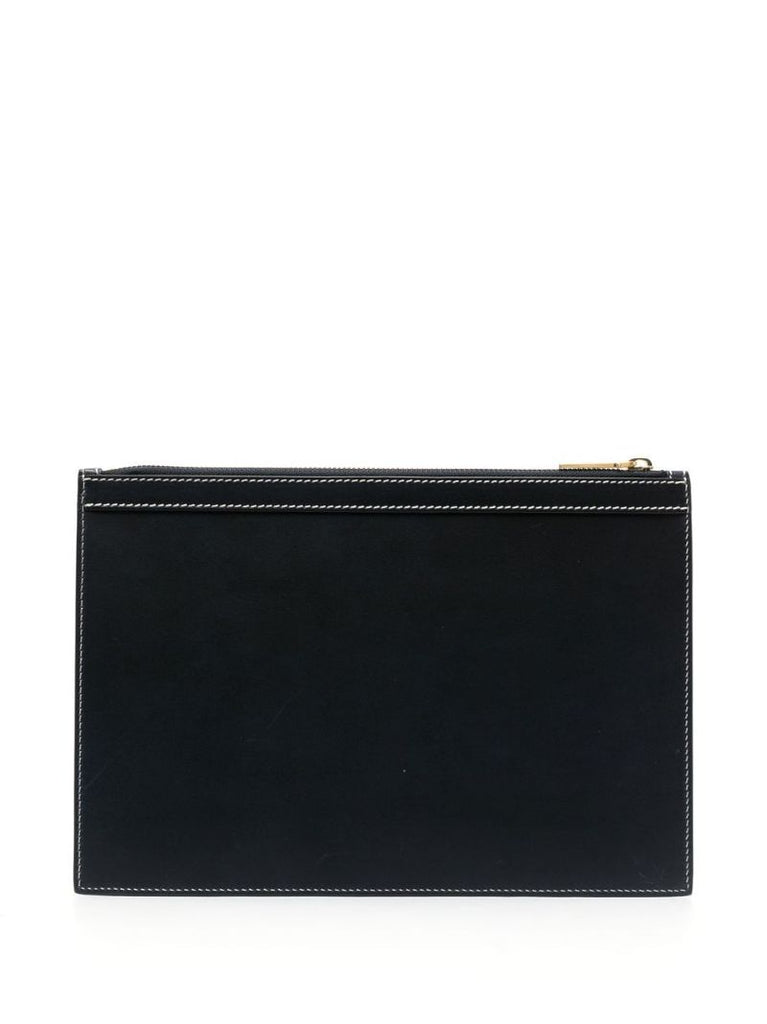 Blue 4-bar Leather Document Holder